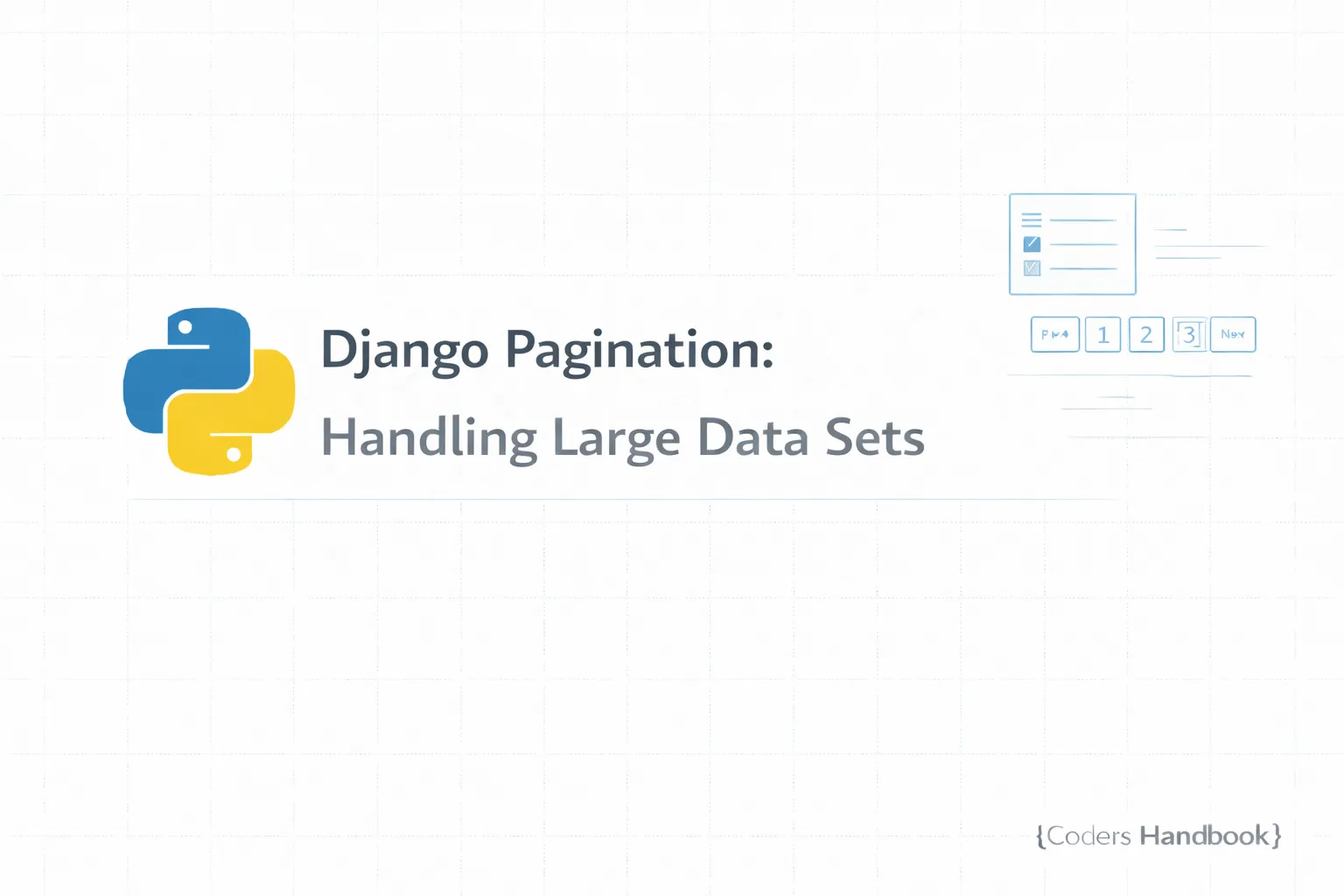 Django Pagination: Handling Large Data Sets