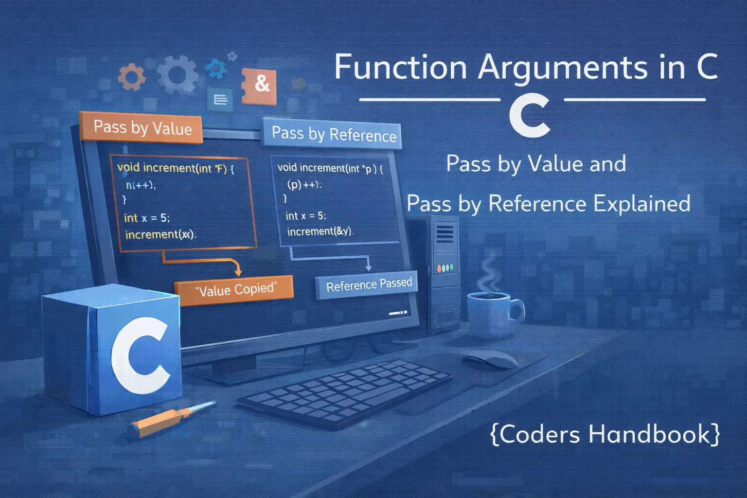 Function Arguments in C: Pass by Value and Pass by Reference Explained