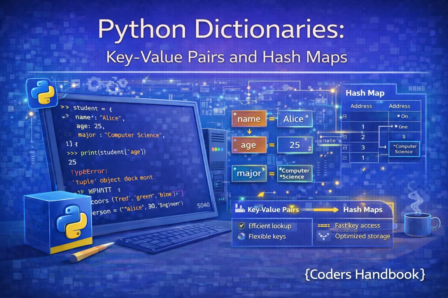 Python Dictionaries: Key-Value Pairs and Hash Maps
