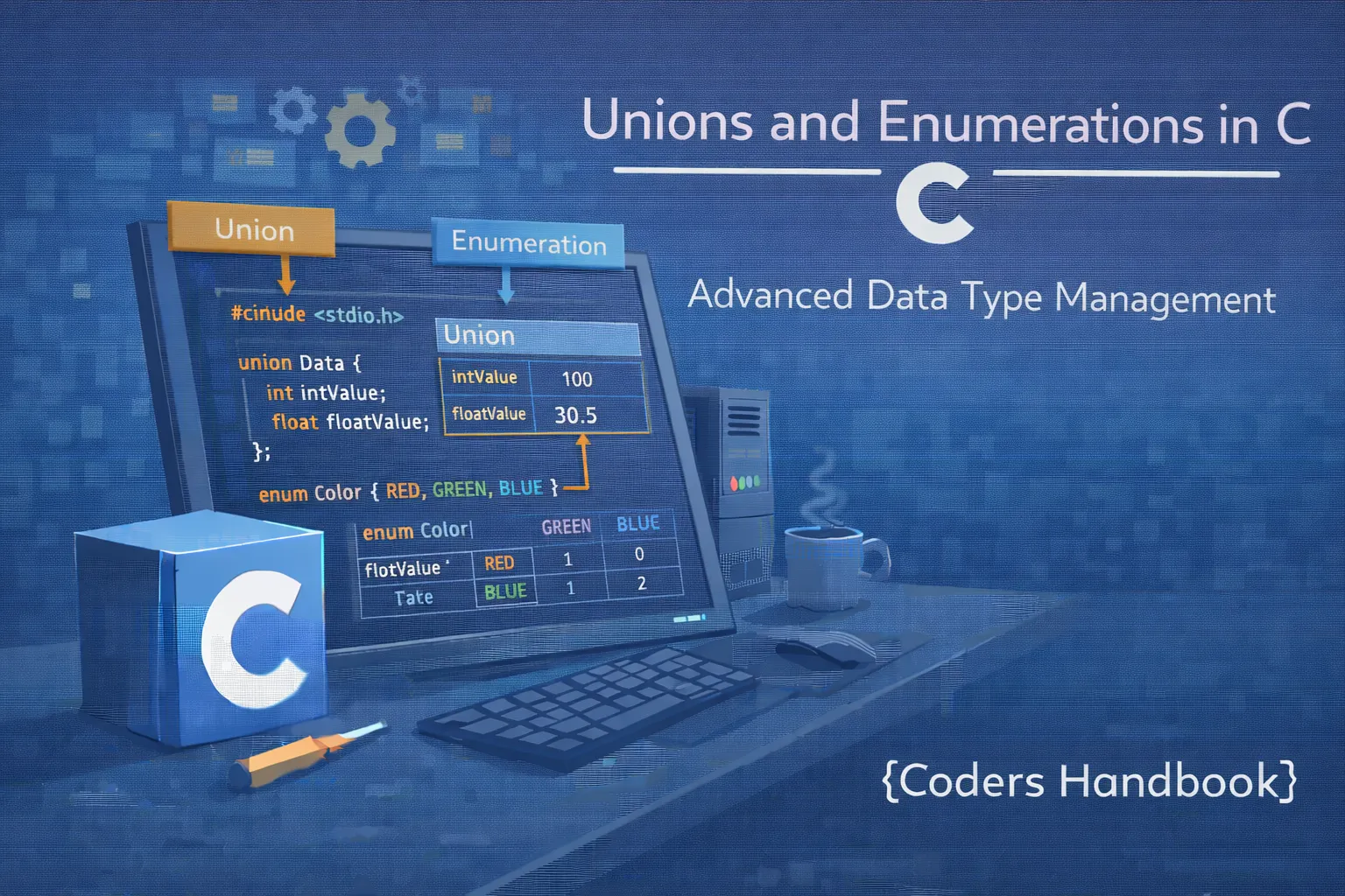 Unions and Enumerations in C: Advanced Data Type Management