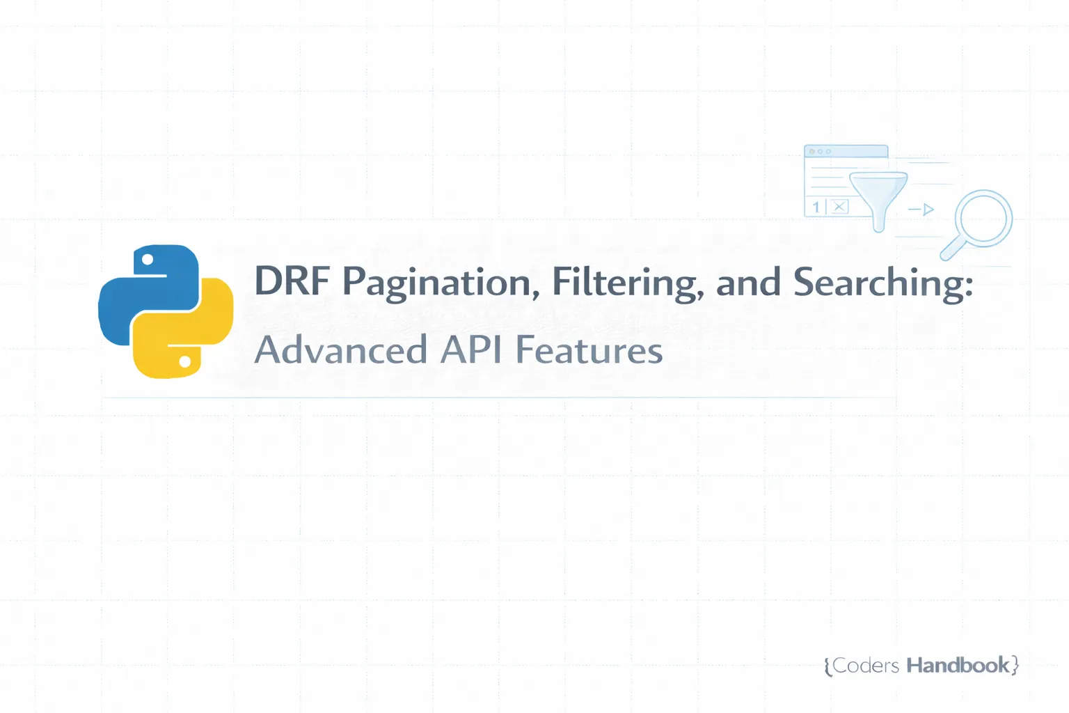 DRF Pagination, Filtering, and Searching: Advanced API Features
