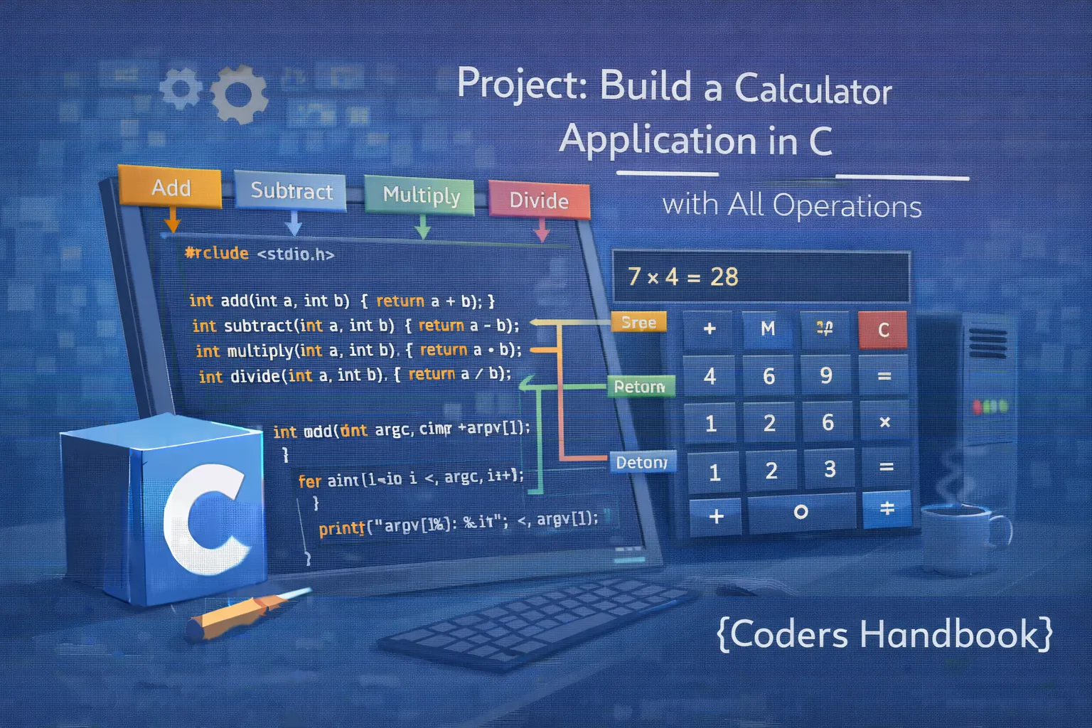 Project: Build a Calculator Application in C with All Operations