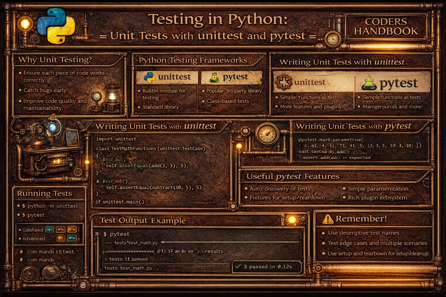 Testing in Python: Unit Tests with unittest and pytest