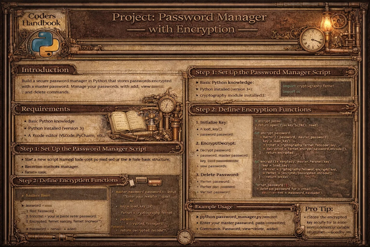 Project: Password Manager with Encryption