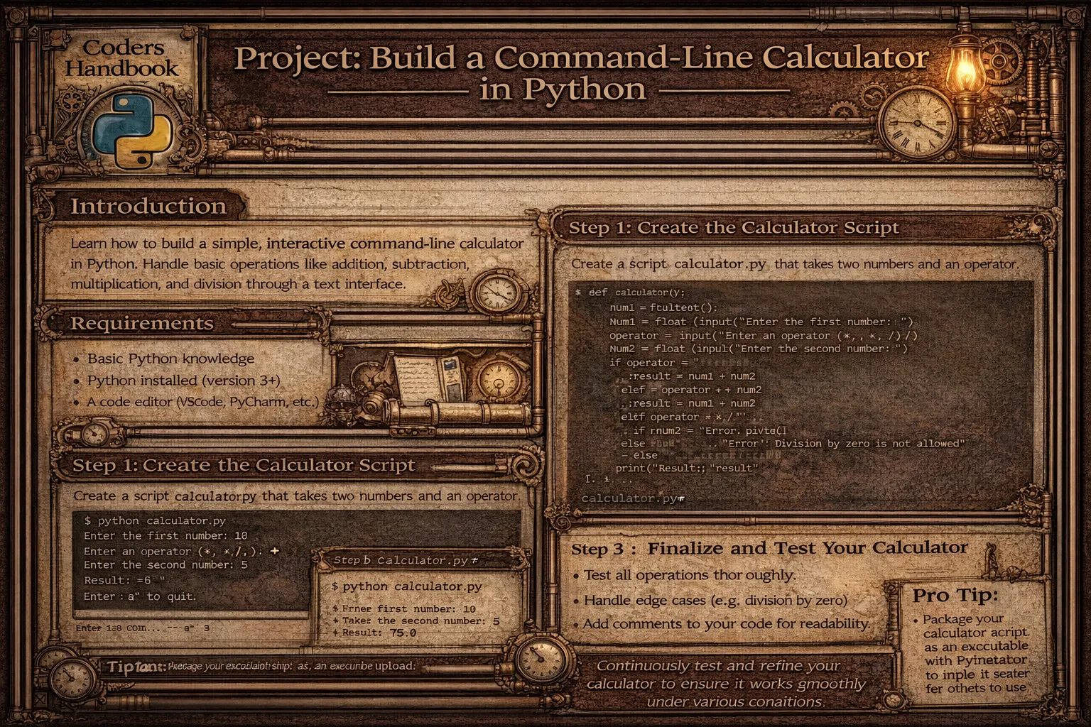 Project: Build a Command-Line Calculator in Python