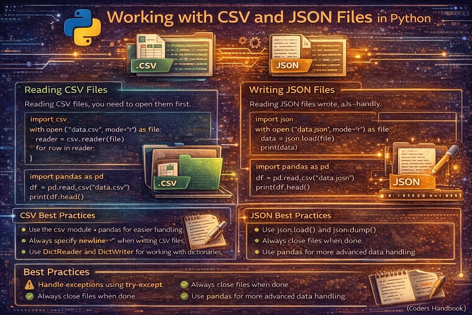 Working with CSV and JSON Files in Python