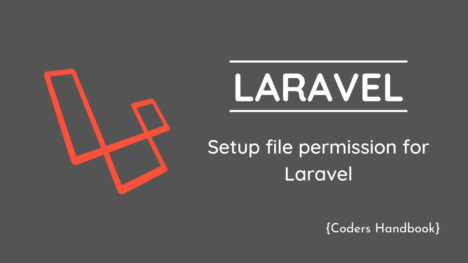Setup file permission for Laravel