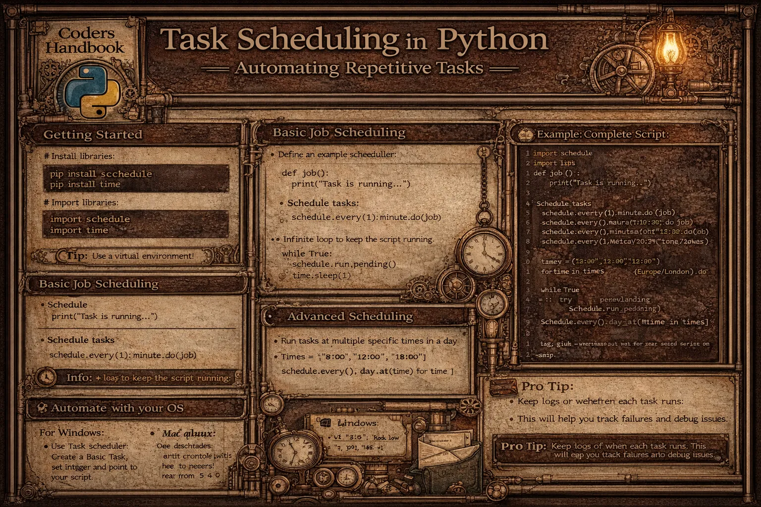Task Scheduling in Python: Automating Repetitive Tasks