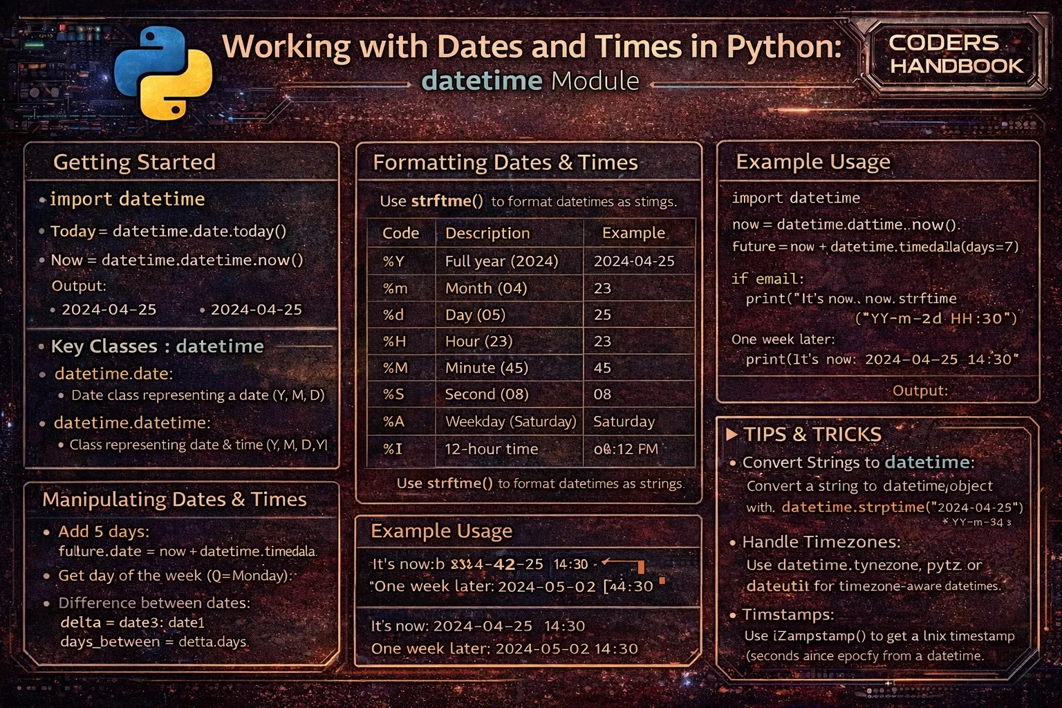 Working with Dates and Times in Python: datetime Module