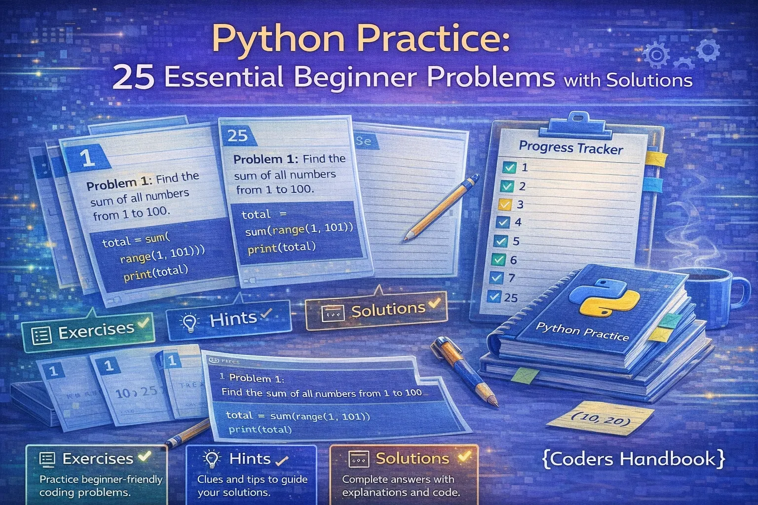 Python Practice: 25 Essential Beginner Problems with Solutions