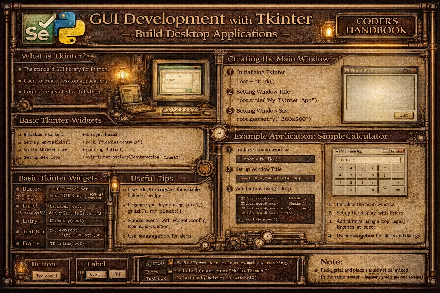GUI Development with Tkinter: Build Desktop Applications
