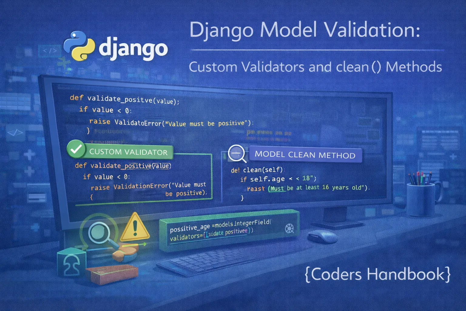 Django Model Validation: Custom Validators and clean() Methods