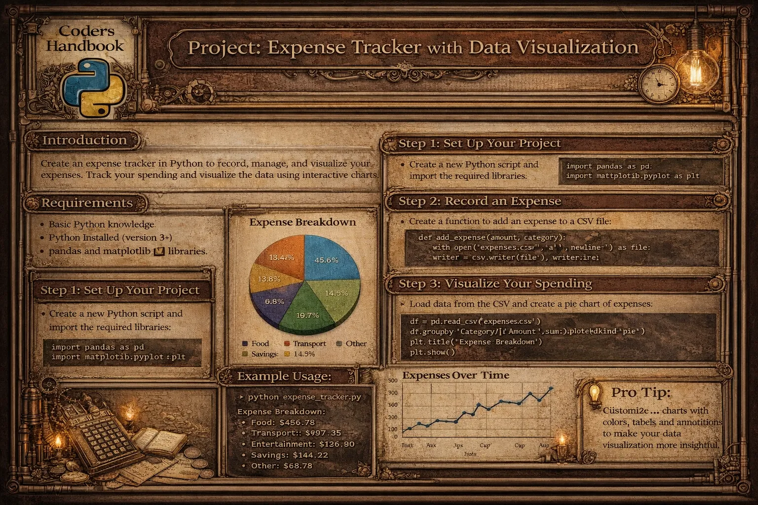 Project: Expense Tracker with Data Visualization