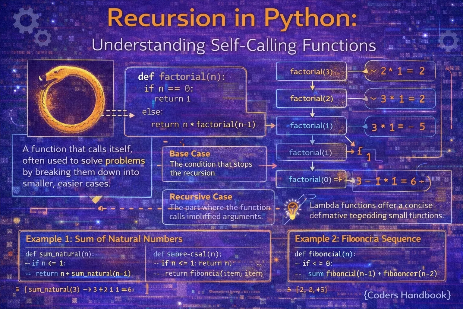 Recursion in Python: Understanding Self-Calling Functions